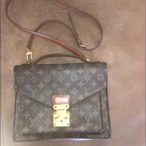 Authentic Louis Vuitton monceau shoulder bag